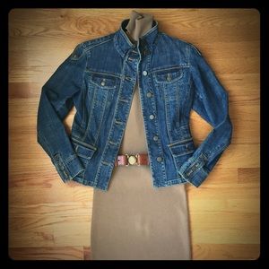 Denim Jacket w/ stitching & rivet embellishment